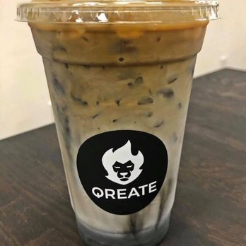Qreate Coffee + Studio - Midnight Mocha (Espresso Over Activated Charcoal) - Coffee & Tea Near Me - Orlando, Florida Qreate Coffee + Studio - Midnight Mocha (Espresso Over Activated Charcoal) - Coffee & Tea Near Me - Orlando, Florida