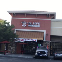 Exterior outside entrance of El Jefe Taqueria - Only In California -- Halal Mexican food! - Tracy, California Exterior outside entrance of El Jefe Taqueria - Only In California -- Halal Mexican food! - Tracy, California