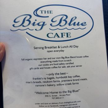 The Big Blue Cafe - Breakfast & Brunch Near Me - Arcata, California The Big Blue Cafe - Breakfast & Brunch Near Me - Arcata, California