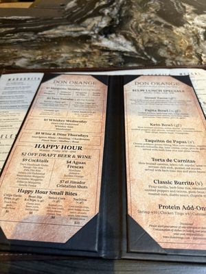 Menu photo 2 Don Orange Redlands, CA