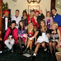 Murder Mystery Ireland - A typical group in costume enjoying Murder Mystery.