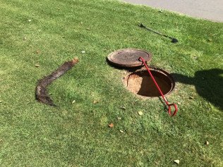 Slide of Mainline Drains
