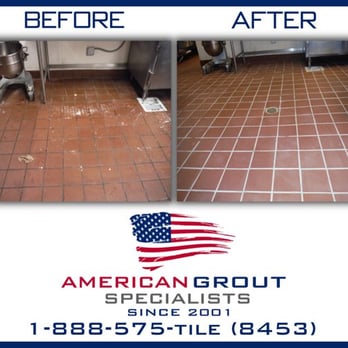American Grout Specialists - This popular downtown San Francisco restaurant kitchen needed a major facelift after many years of neglect. - Flooring Near Me - San Francisco, California American Grout Specialists - This popular downtown San Francisco restaurant kitchen needed a major facelift after many years of neglect. - Flooring Near Me - San Francisco, California