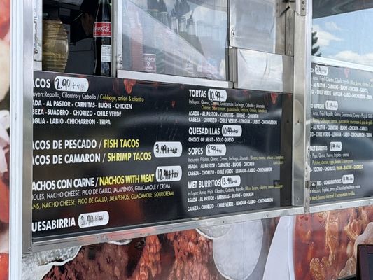 Menu photo 1 El Flaco Taqueria Fresno, CA