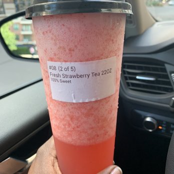 Milk Cha-Cha - Fresh Strawberry Fruit Tea - Bubble Tea Near Me - Charlotte, North Carolina