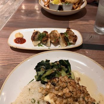 Monkeypod Kitchen - Macadamia nut crusted fish, fish and chips. - Tacos Near Me - Honolulu, Hawaii Monkeypod Kitchen - Macadamia nut crusted fish, fish and chips. - Tacos Near Me - Honolulu, Hawaii