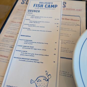 Sullivan’s Fish Camp - Brunch menu - Seafood Near Me - Sullivan's Island, South Carolina Sullivan’s Fish Camp - Brunch menu - Seafood Near Me - Sullivan's Island, South Carolina