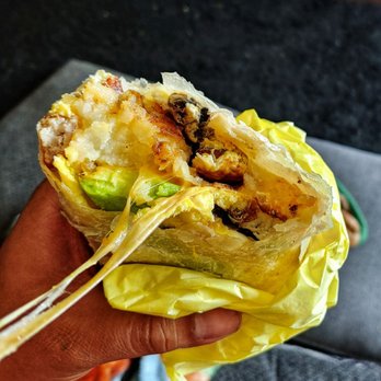 Burger Basket - Burger Basket Mega Sausage Breakfast Burrito with Mushrooms and Avocado. - Burgers Near Me - Norwalk, California