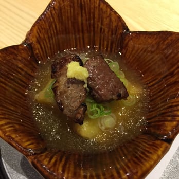Zen Japanese Restaurant - Seasonal appetizer: Wagyu and eggplant - Japanese Near Me - Markham, Ontario Zen Japanese Restaurant - Seasonal appetizer: Wagyu and eggplant - Japanese Near Me - Markham, Ontario