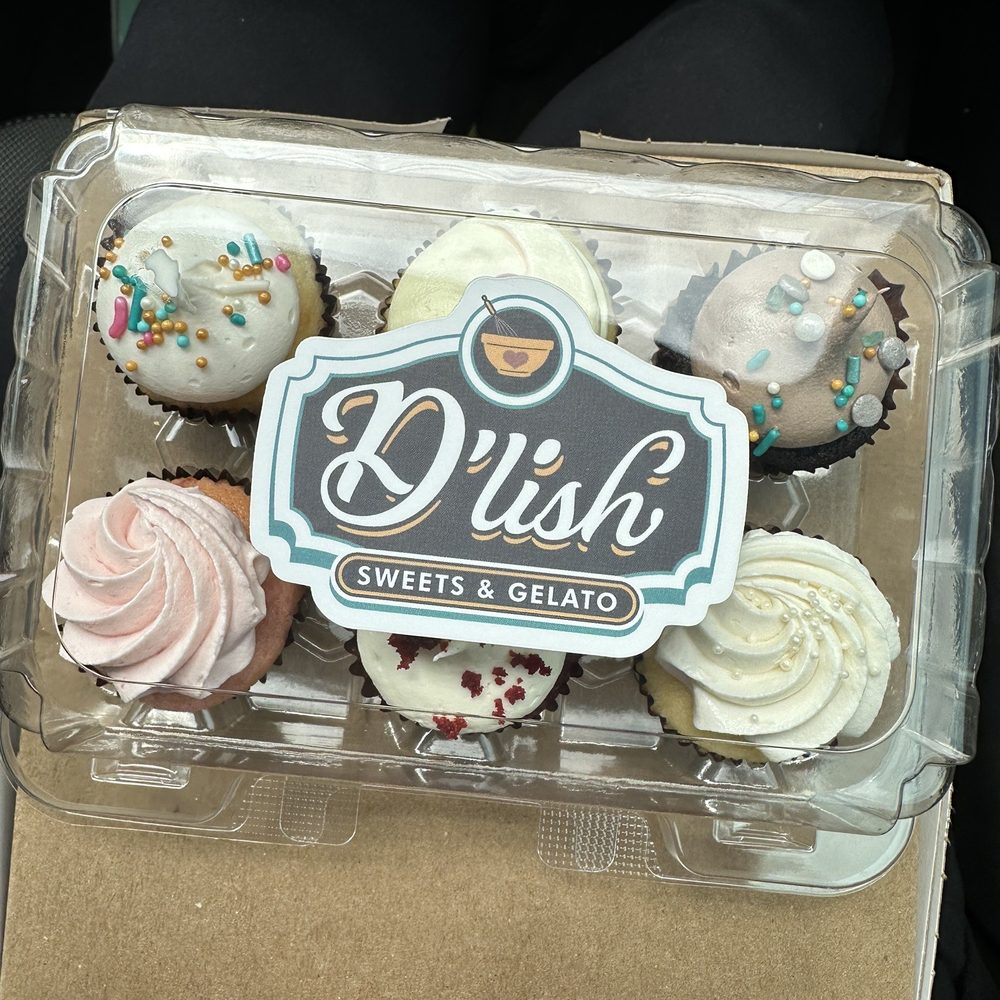 D'lish Sweets & Gelato - Mini-sampler pack...top to bottom left to right: vanilla, lemon raspberry, chocolate, strawberry, red velvet, wedding cake. - Bakeries Near Me - Lubbock, Texas D'lish Sweets & Gelato - Mini-sampler pack...top to bottom left to right: vanilla, lemon raspberry, chocolate, strawberry, red velvet, wedding cake. - Bakeries Near Me - Lubbock, Texas