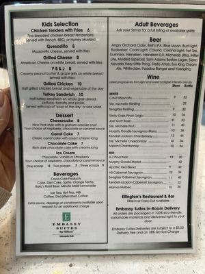 Menu photo 2 Ellington's Restaurant Indianapolis, IN