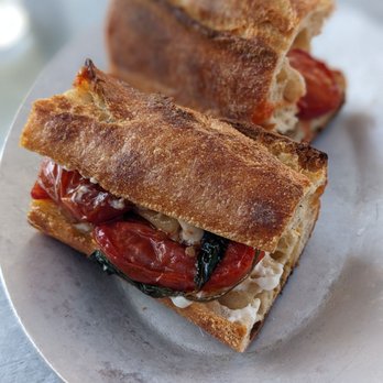 Gjusta - Tomato confit sandwich with burrata - Bakeries Near Me - Venice, California