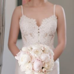 Bride and her bouquet