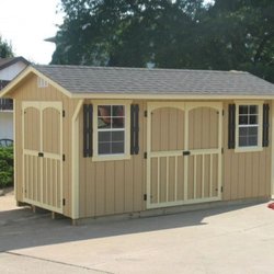 Cover Up Building Systems - Carriage house with extra set of doors arch top and shutter