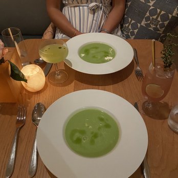 Wallsé - Chilled Summer Pea Soup - Austrian Near Me - New York, New York Wallsé - Chilled Summer Pea Soup - Austrian Near Me - New York, New York