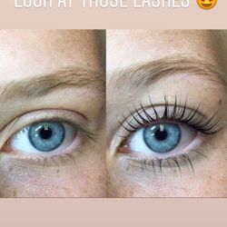 Golden Lashes - Before and lash another time of lash lift and tint