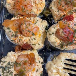 Cajun Shrimp Deviled Eggs