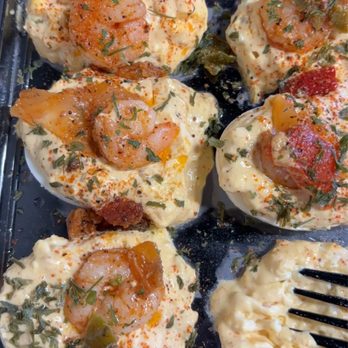Doc’s Cafeteria - Cajun Shrimp Deviled Eggs - Cafeteria Near Me - Lubbock, Texas