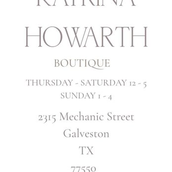 Katrina Howarth Boutique - Women's Clothing Near Me - Galveston, Texas Katrina Howarth Boutique - Women's Clothing Near Me - Galveston, Texas