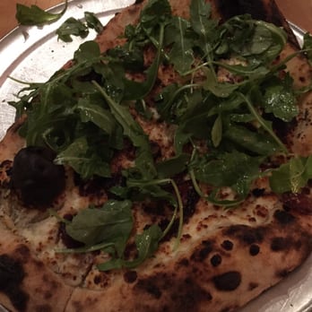 Burrata  - goat cheese pizza (also topped w/ balsamic red onions, walnuts, baby arugula, and truffle honey) - Italian Near Me - Eastchester, New York