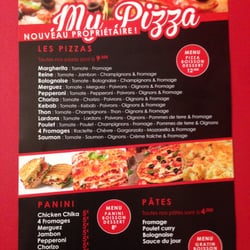 MyPizza - MyPizza Menu Recto