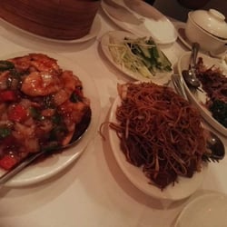 Dragon Inn - Stir fry beef noodles and sweet and sour seafood