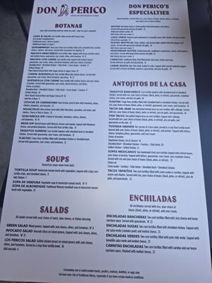 Menu photo 4 Don Perico Mexican Restaurant Napa, CA Menu photo 4 Don Perico Mexican Restaurant Napa, CA