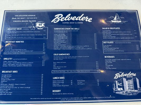 Menu photo 1 Belvedere South Virginia Beach, VA