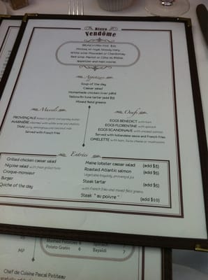Menu photo 8 Bistro Vendome New York, NY