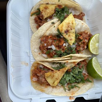 Parrilla La Nueva Fogata - Al Pastor tacos with pineapple - Mexican Near Me - Berlin, New Jersey