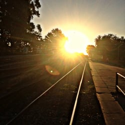 Estación Martín Coronado Ferrocarril Urquiza - Lindos atardeceres