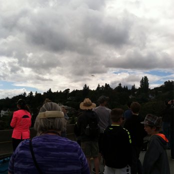 I-90 Floating Bridge - People watching the Blue Angels. - Landmarks & Historical Buildings Near Me - Seattle, Washington