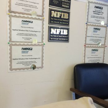 Creative Film Solutions - Certificates of Applied Window Film Technologies - Home Window Tinting Near Me - Houston, Texas