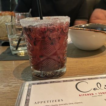 Caló Kitchen + Tequila - BlackBerry margarita - Cocktail Bars Near Me - Costa Mesa, California