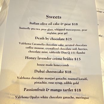 Lira - Deserts menu - New American Near Me - Campbell, California Lira - Deserts menu - New American Near Me - Campbell, California