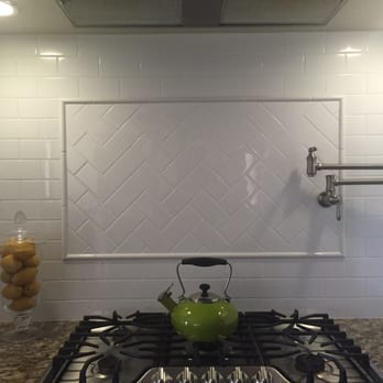 Pacific Landmark - Subway backsplash! - Flooring Near Me - Santa Ana, California
