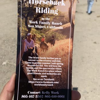 The Work Family Ranch - Horseback Riding Near Me - San Miguel, California The Work Family Ranch - Horseback Riding Near Me - San Miguel, California