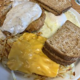 Country Fried Steak & Eggs Breakfast