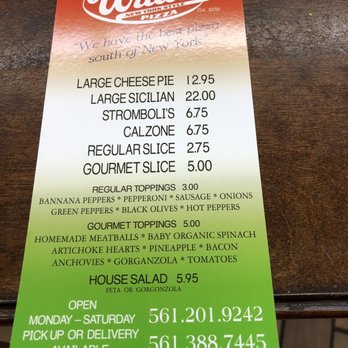 Willie's New York Style Pizza - Pizza Near Me - Juno Beach, Florida