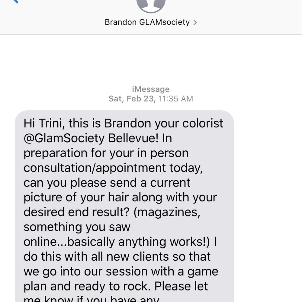 GLAMsociety - Text before appointment - Hair Salons Near Me - Bellevue, Washington GLAMsociety - Text before appointment - Hair Salons Near Me - Bellevue, Washington