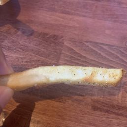 Can you see the hair in the middle of the fry? Can you see the hair in the middle of the fry?