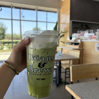 Beans & Brews Coffee House - Iced Matcha Tea Latte - Coffee & Tea Near Me - Richmond, Texas