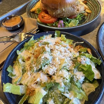 California Fish Grill - CRISPY FISH SANDWICH and CAESAR SALAD - Seafood Near Me - El Segundo, California