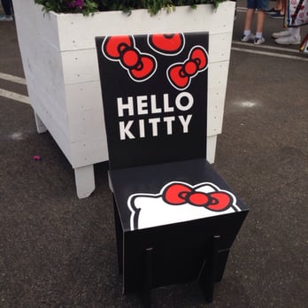Hello Kitty Con - Cardboard cutout benches! - Festivals Near Me - Los Angeles, California
