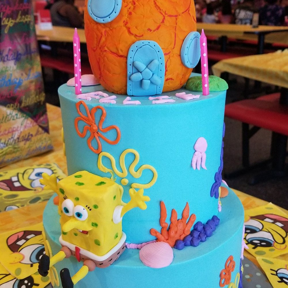 Cake-Aholics Bakery - Spongebob Squarepants! Best cake a 2 year old can have. Delicious and beautifully decorated. - Bakeries Near Me - Arlington, Texas Cake-Aholics Bakery - Spongebob Squarepants! Best cake a 2 year old can have. Delicious and beautifully decorated. - Bakeries Near Me - Arlington, Texas