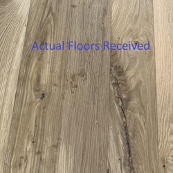 Specialty Forest Products - Actual Product Received