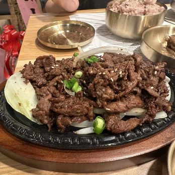 Korean Restaurant - Bulgolgi, in the background is the Mixed Rice - Korean Near Me - Riverside, California