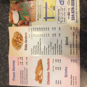 This Is Wings - the menu for the restaurant - Chicken Wings Near Me - Montgomery, Alabama This Is Wings - the menu for the restaurant - Chicken Wings Near Me - Montgomery, Alabama