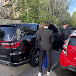 All In Transportation - My daughter and her date getting in the limo