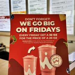 Smoothie King - Upgrades on Fridays